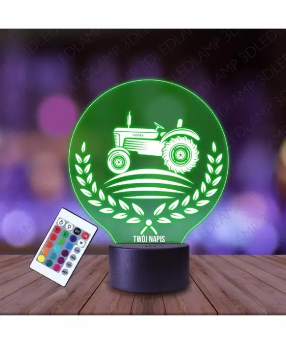 Lampka Nocna 3D LED LAMP Rolnik Szuka Żony Ciągnik