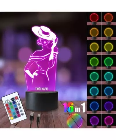 Lampka Nocna 3D LED LAMP Top Model Postać