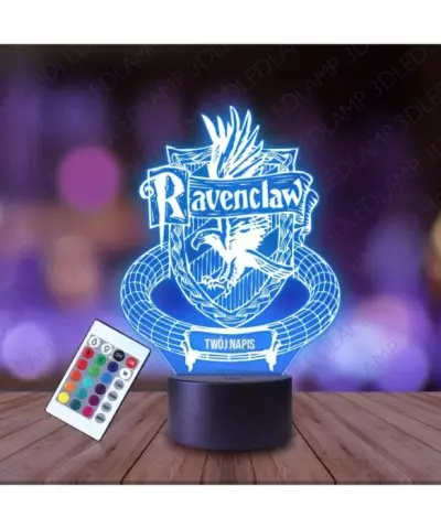 Lampka Nocna 3D LED LAMP Ravenclaw HP
