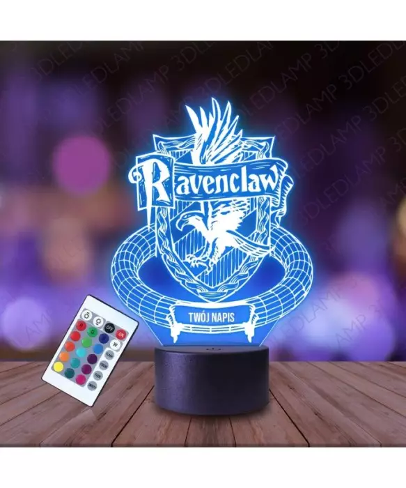 Lampka Nocna 3D LED LAMP Ravenclaw HP