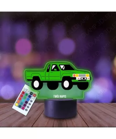 Lampka Nocna 3D LED LAMP z Nadrukiem Samochód Pick-up