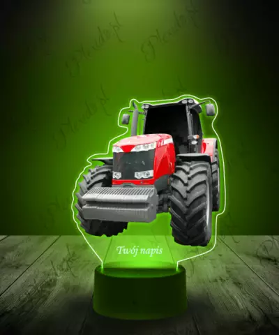 Lampka LED 3D Plexido z Nadrukiem Ciągnik Massey Ferguson - 2
