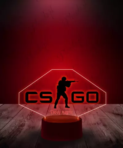 Lampka LED 3D Plexido z Nadrukiem CS GO Counter Strike - 1