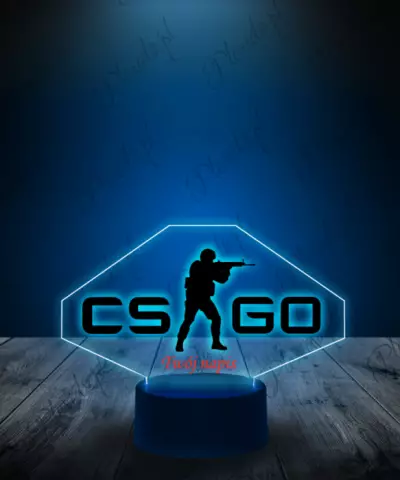 Lampka LED 3D Plexido z Nadrukiem CS GO Counter Strike - 3