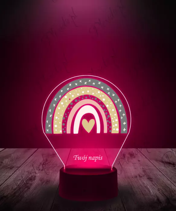 lampka_led_3d_plexido_tęcza_pastelowa