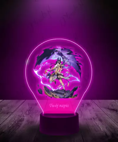 Lampka LED 3D Plexido z Nadrukiem Genshin Impact Cyno - 1