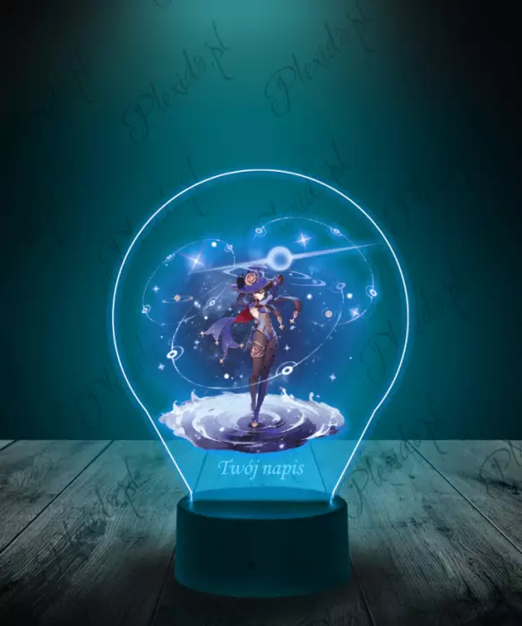 Lampka LED 3D Plexido z Nadrukiem Genshin Impact Nahida - 1