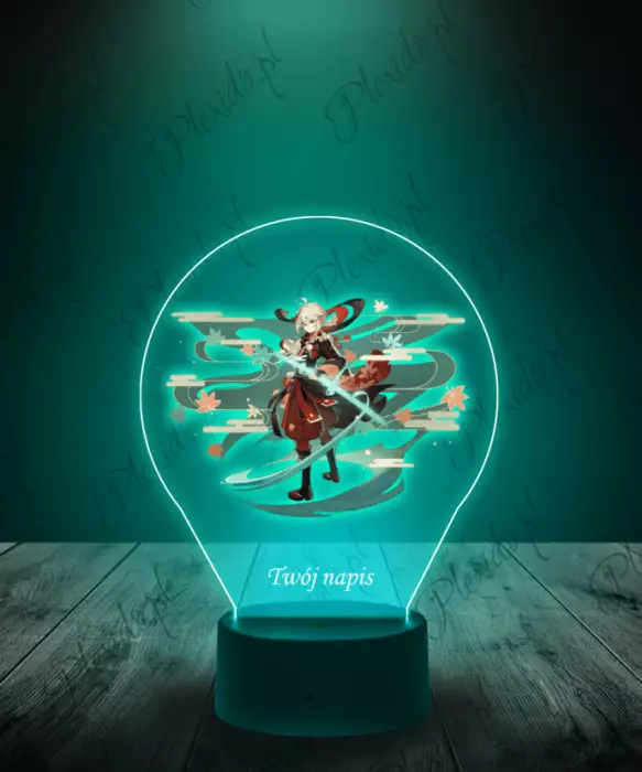 Lampka LED 3D Plexido z Nadrukiem Genshin Impact Kazuha - 1