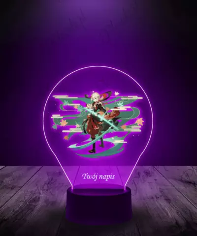 Lampka LED 3D Plexido z Nadrukiem Genshin Impact Kazuha - 2