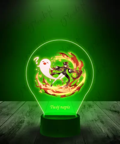 Lampka LED 3D Plexido z Nadrukiem Genshin Impact Hu Tao - 2
