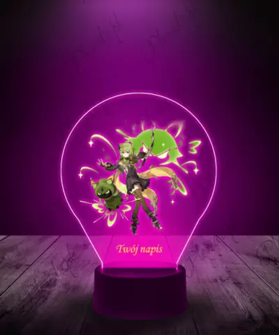 Lampka LED 3D Plexido z Nadrukiem Genshin Impact Collei - 2
