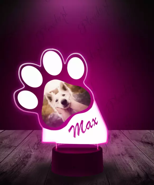 lampka_led_3d_plexido_pies_twoje_zdjęcie