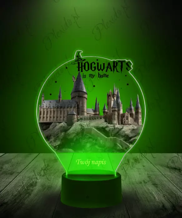 Lampka LED 3D Plexido z Nadrukiem Hogwart Harry Potter - 1