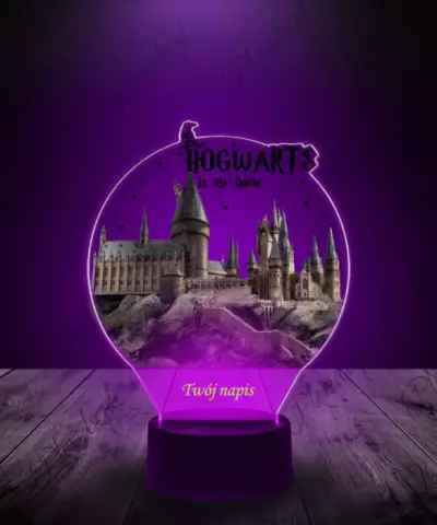 Lampka LED 3D Plexido z Nadrukiem Hogwart Harry Potter - 3