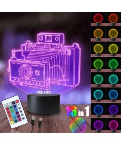 Lampka Nocna 3D LED LAMP Aparat Fotografia