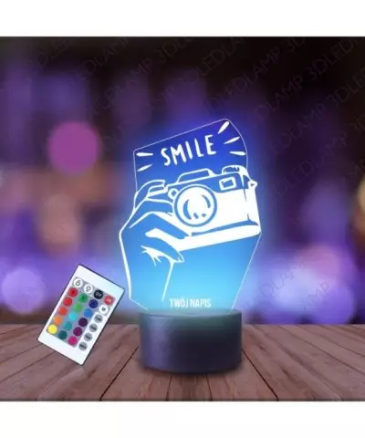 Lampka Nocna 3D LED LAMP Aparat Fotografia Smile