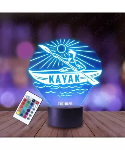 Lampka Nocna 3D LED LAMP Kajak Kajakarstwo