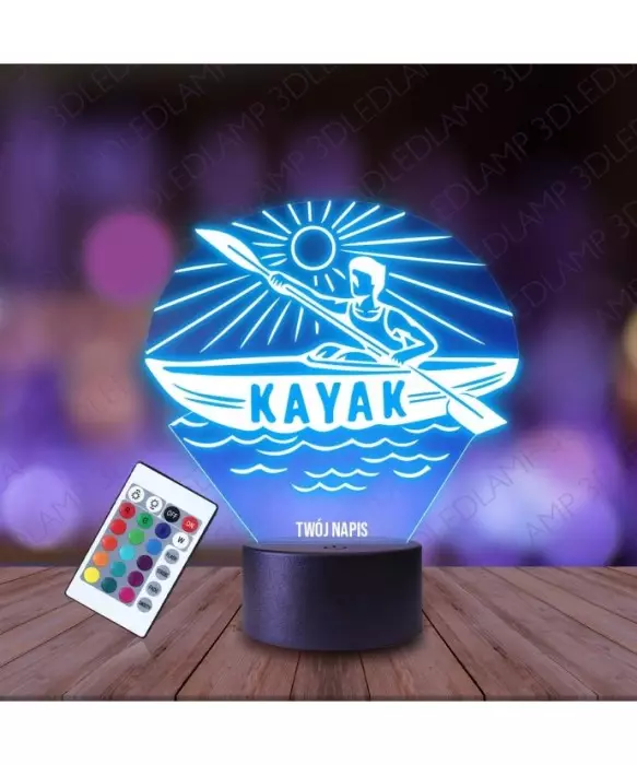 Lampka Nocna 3D LED LAMP Kajak Kajakarstwo