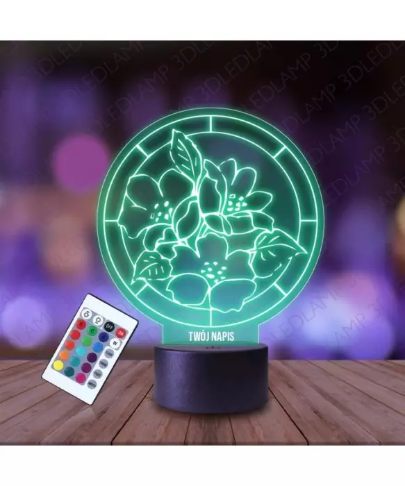 Lampka Nocna 3D LED LAMP Ogrodnictwo Kwiaty