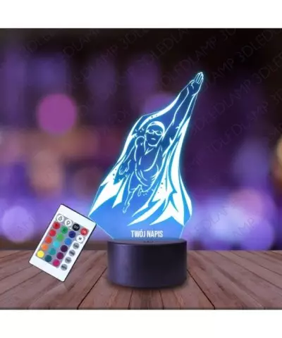 Lampka Nocna 3D LED LAMP Pływak Pływanie