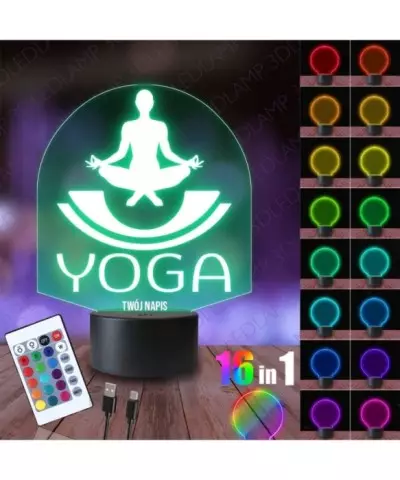 Lampka Nocna 3D LED LAMP Yoga