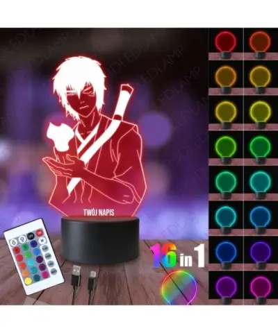 Lampka Nocna 3D LED LAMP Awatar Zuko