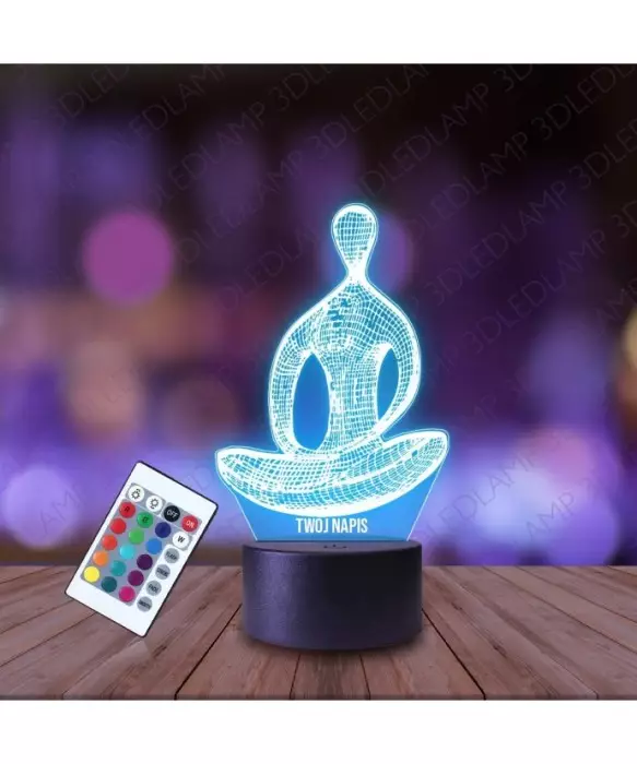 Lampka Nocna 3D LED LAMP Yoga Medytacja