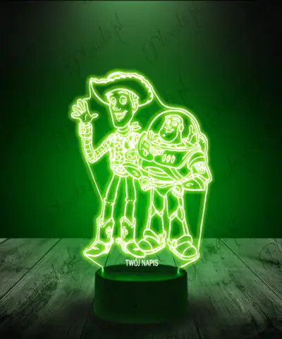 Lampka LED 3D Plexido Toy Story Buzz i Woody - 3