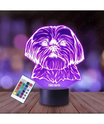 Lampka Nocna 3D LED LAMP Pies Shih Tzu