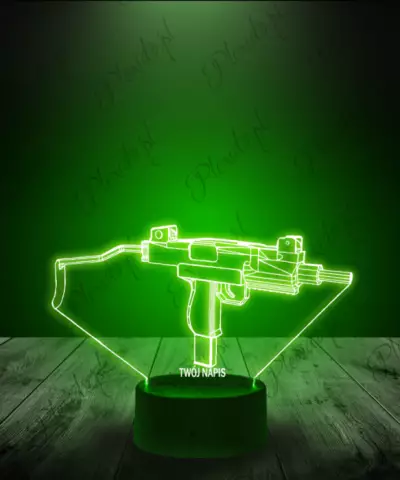 Lampka LED 3D Plexido CS GO Uzi Pubg Pistolet - 3