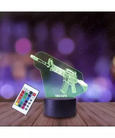 Lampka Nocna 3D LED LAMP Karabin M4A1