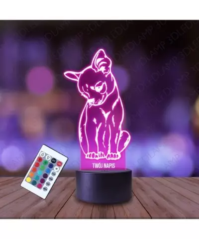 Lampka Nocna 3D LED LAMP Pies Chihuahua