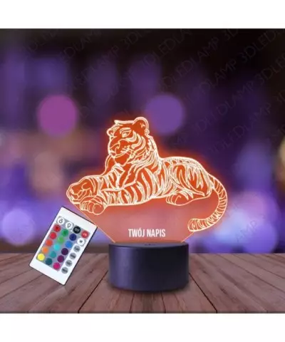 Lampka Nocna 3D LED LAMP Tygrys Księga Dżungli