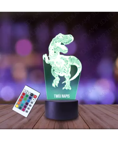 Lampka Nocna 3D LED LAMP Dinozaur T-REX