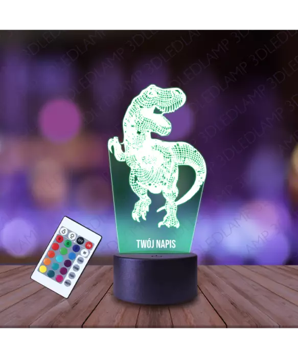 Lampka Nocna 3D LED LAMP Dinozaur T-REX
