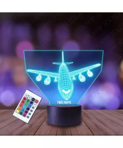 Lampka Nocna 3D LED LAMP Samolot Boeing
