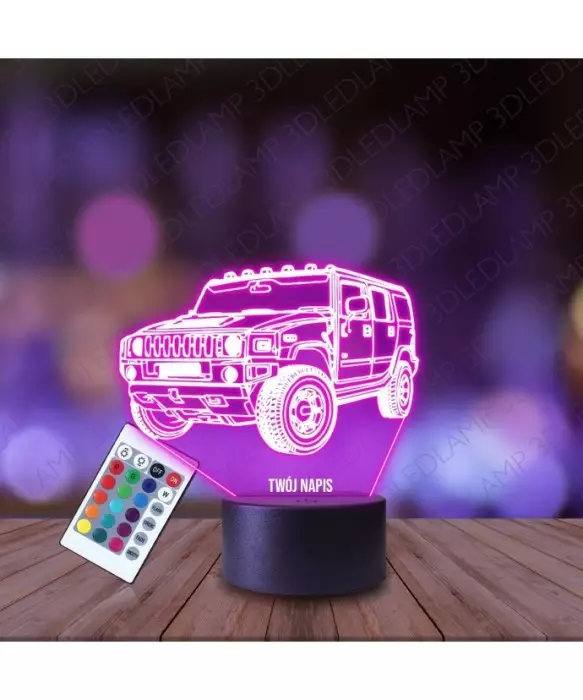 Lampka Nocna 3D LED LAMP Auto Monster Truck
