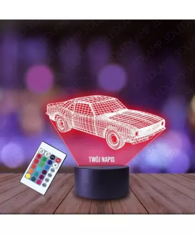 Lampka Nocna 3D LED LAMP Auto Cadillac