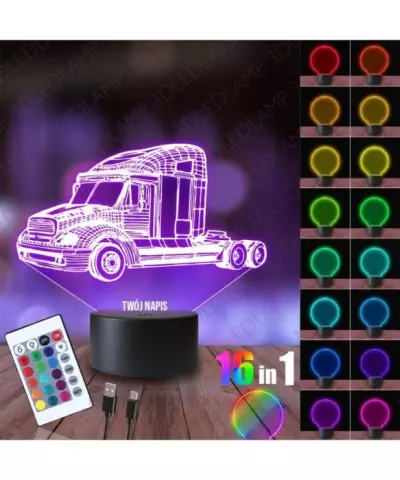 Lampka Nocna 3D LED LAMP Tir Ciągnik