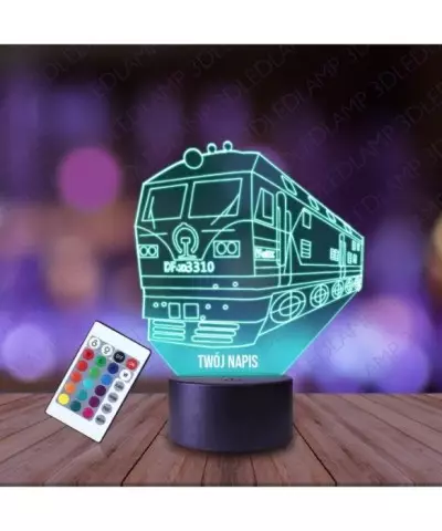 Lampka Nocna 3D LED LAMP Pociąg Metro