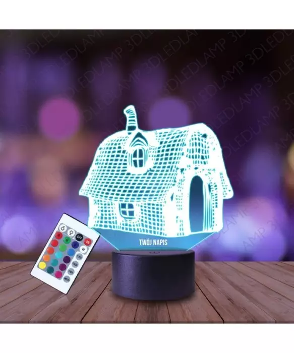 Lampka Nocna 3D LED LAMP Chatka Baba Jaga