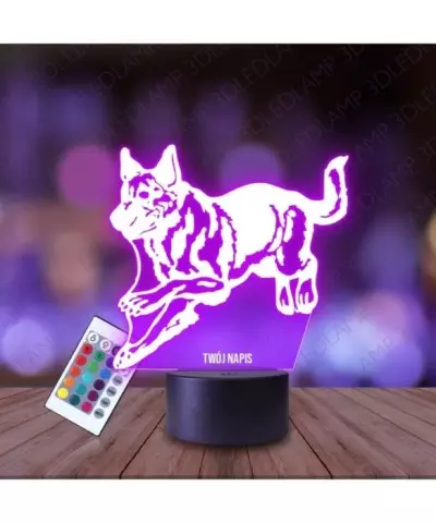 Lampka Nocna 3D LED LAMP Pies Owczarek Niemiecki