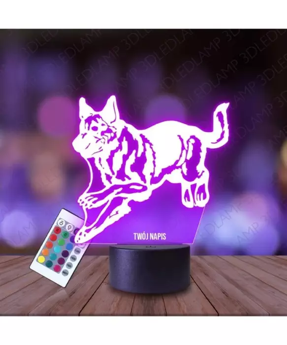 Lampka Nocna 3D LED LAMP Pies Owczarek Niemiecki