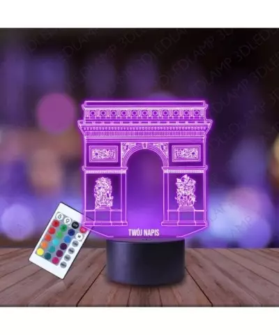 Lampka Nocna 3D LED LAMP Łuk Triumfalny