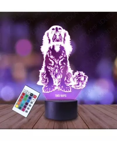 Lampka Nocna 3D LED LAMP Cocker Spaniel Pies