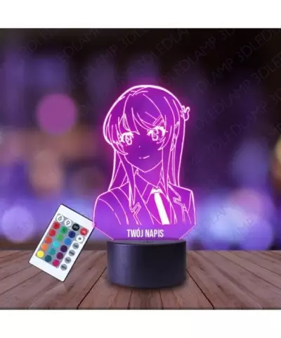 Lampka Nocna 3D LED LAMP Mai Waifu Krawat