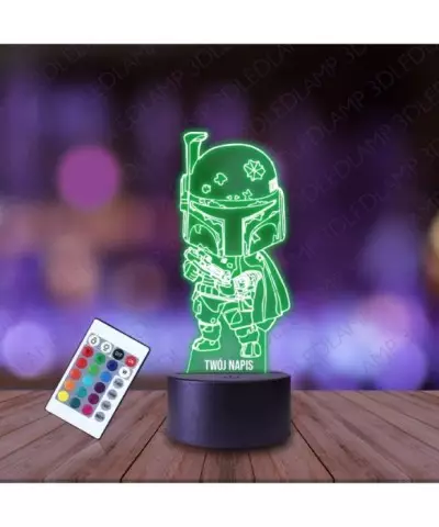 Lampka Nocna 3D LED LAMP Mandalorian Chibi