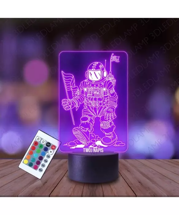 Lampka Nocna 3D LED LAMP Astronauta na Księżycu