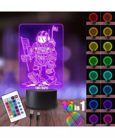 Lampka Nocna 3D LED LAMP Astronauta na Księżycu