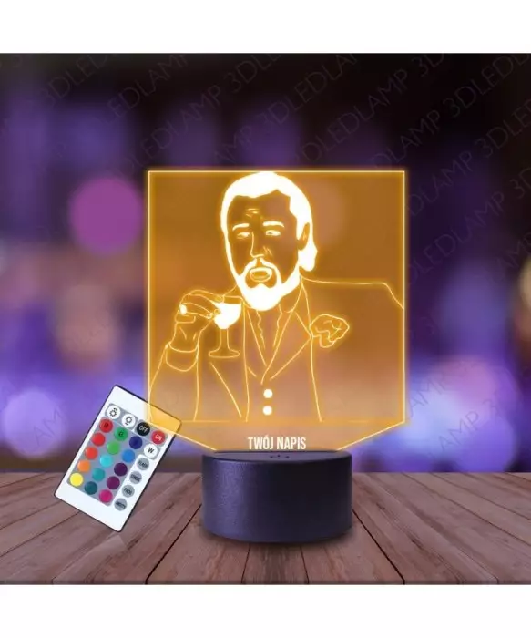 Lampka Nocna 3D LED LAMP DiCaprio Mem